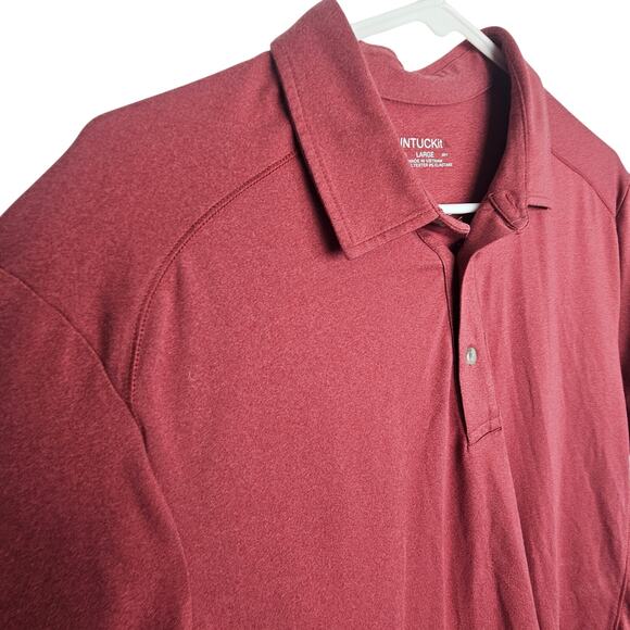 Untuckit Mens Polo Shirt Business Casual Preppy Size L Stretch Comfort Pullover - Picture 5 of 7